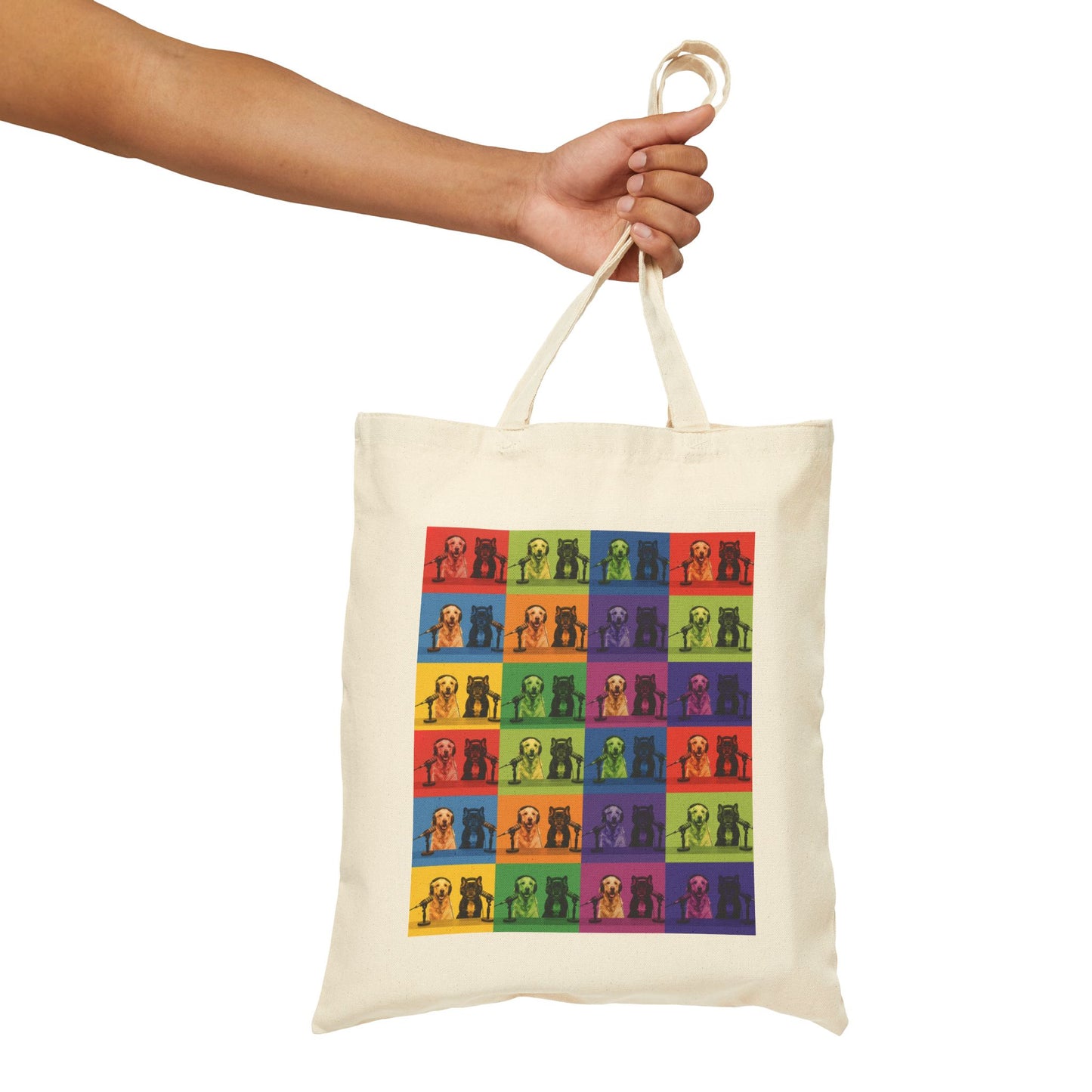 Goldie & Frenchie 'Pop-Art Warhol Inspired' Canvas Tote