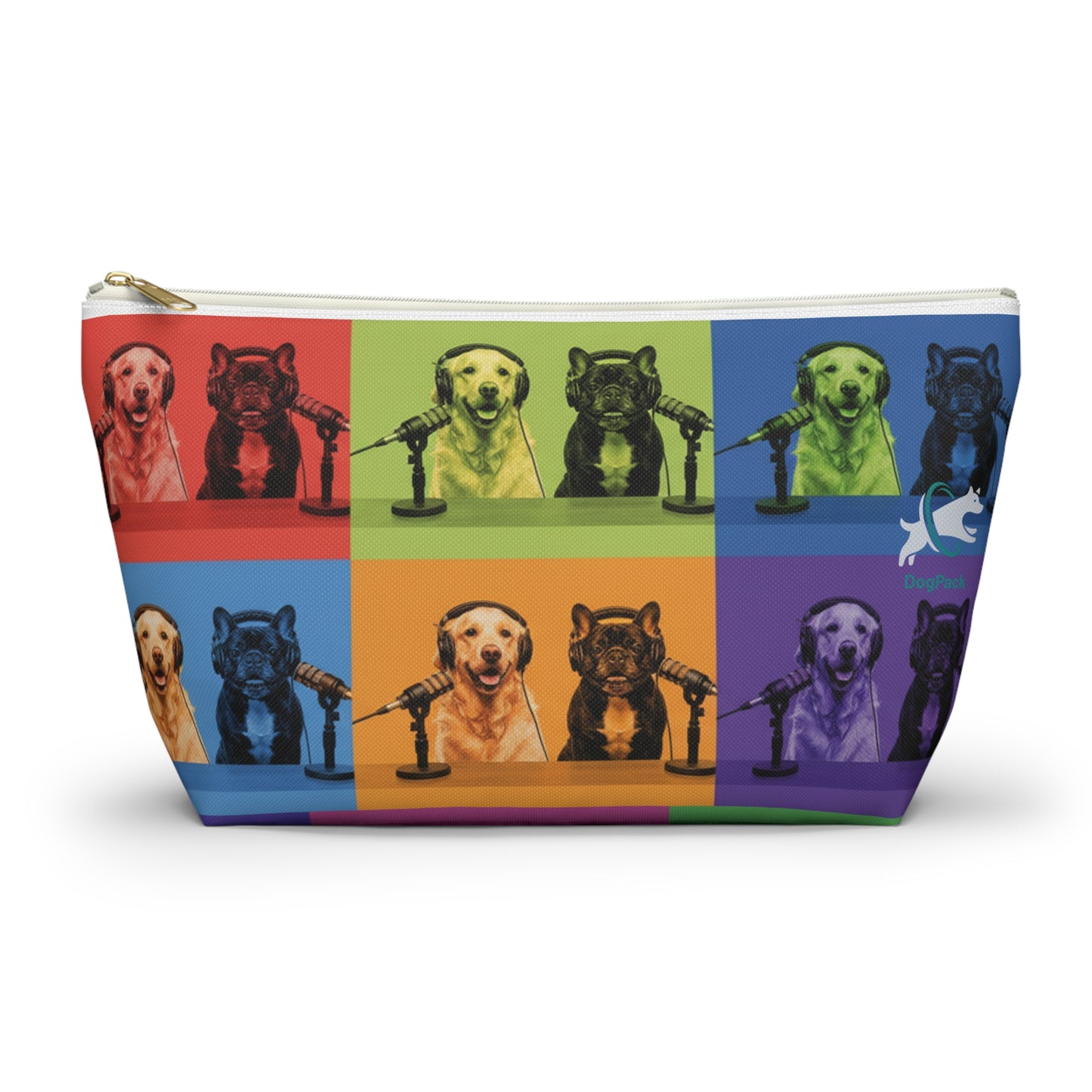 Goldie & Frenchie Warhol Inspired Pop Art Accessory Pouch