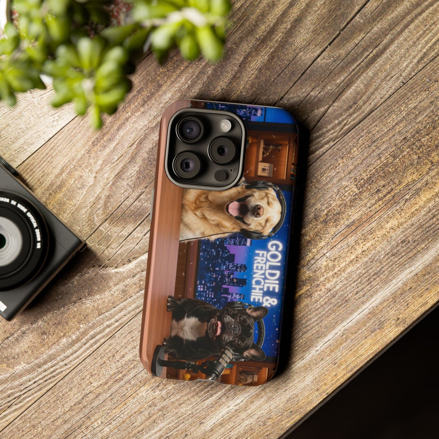 Goldie & Frenchie Talk Show LOL Laughing out iPhone Cases