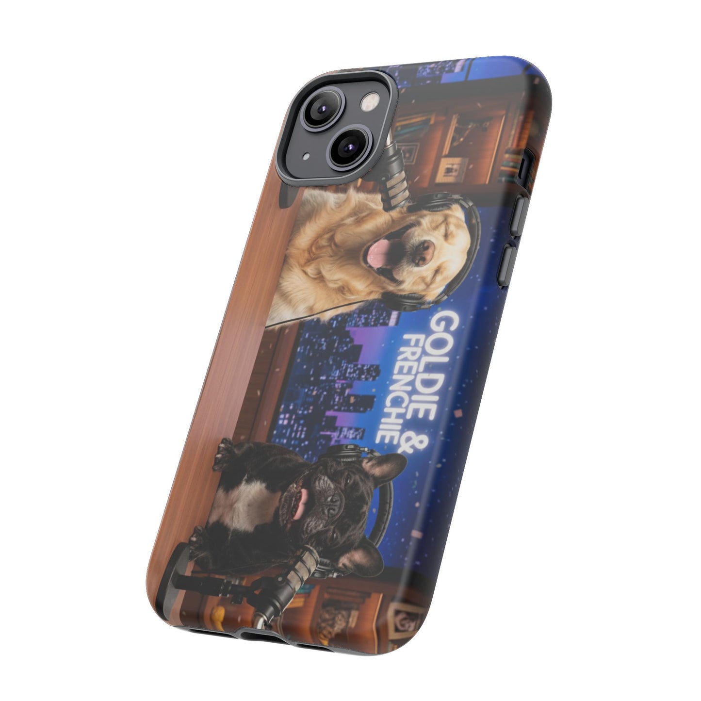 Goldie & Frenchie Talk Show LOL Laughing out iPhone Cases