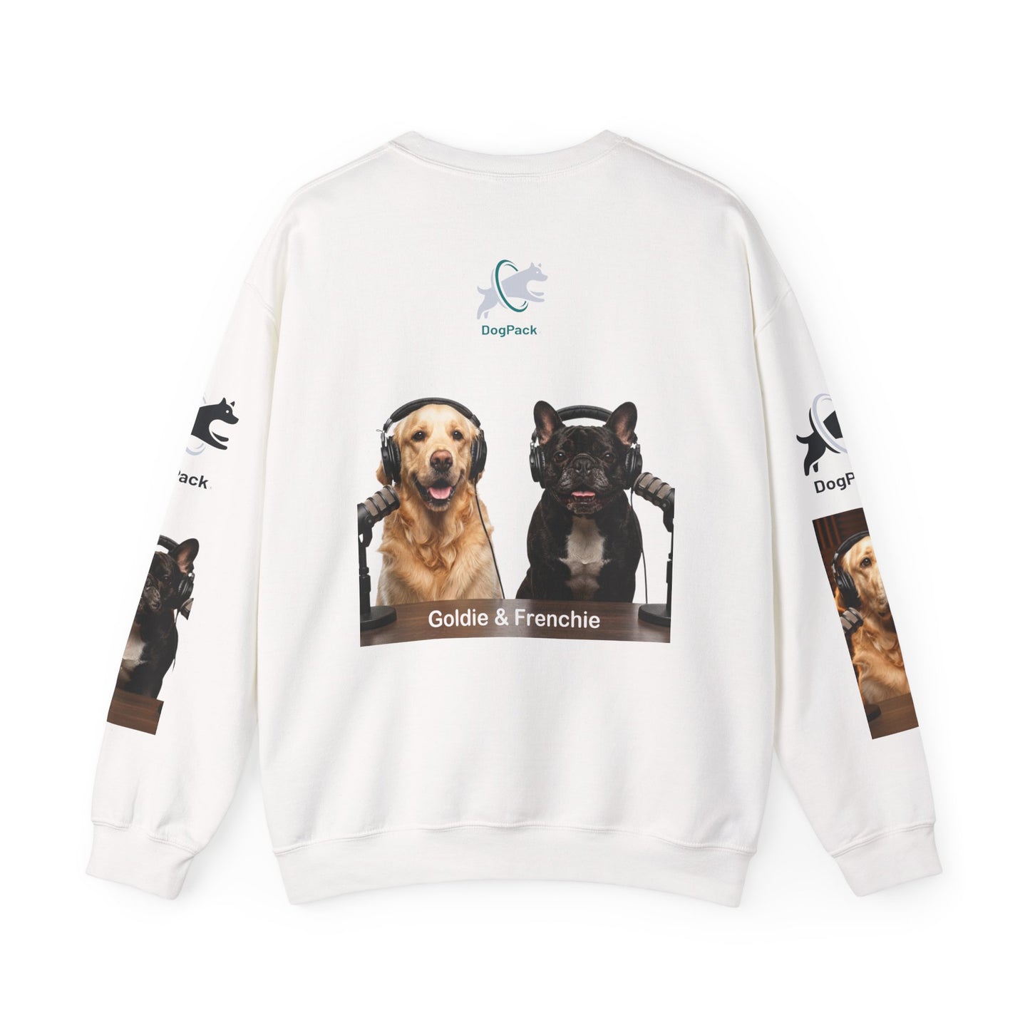 Goldie & Frenchie Have your Back Crewneck and Printed Sleeves