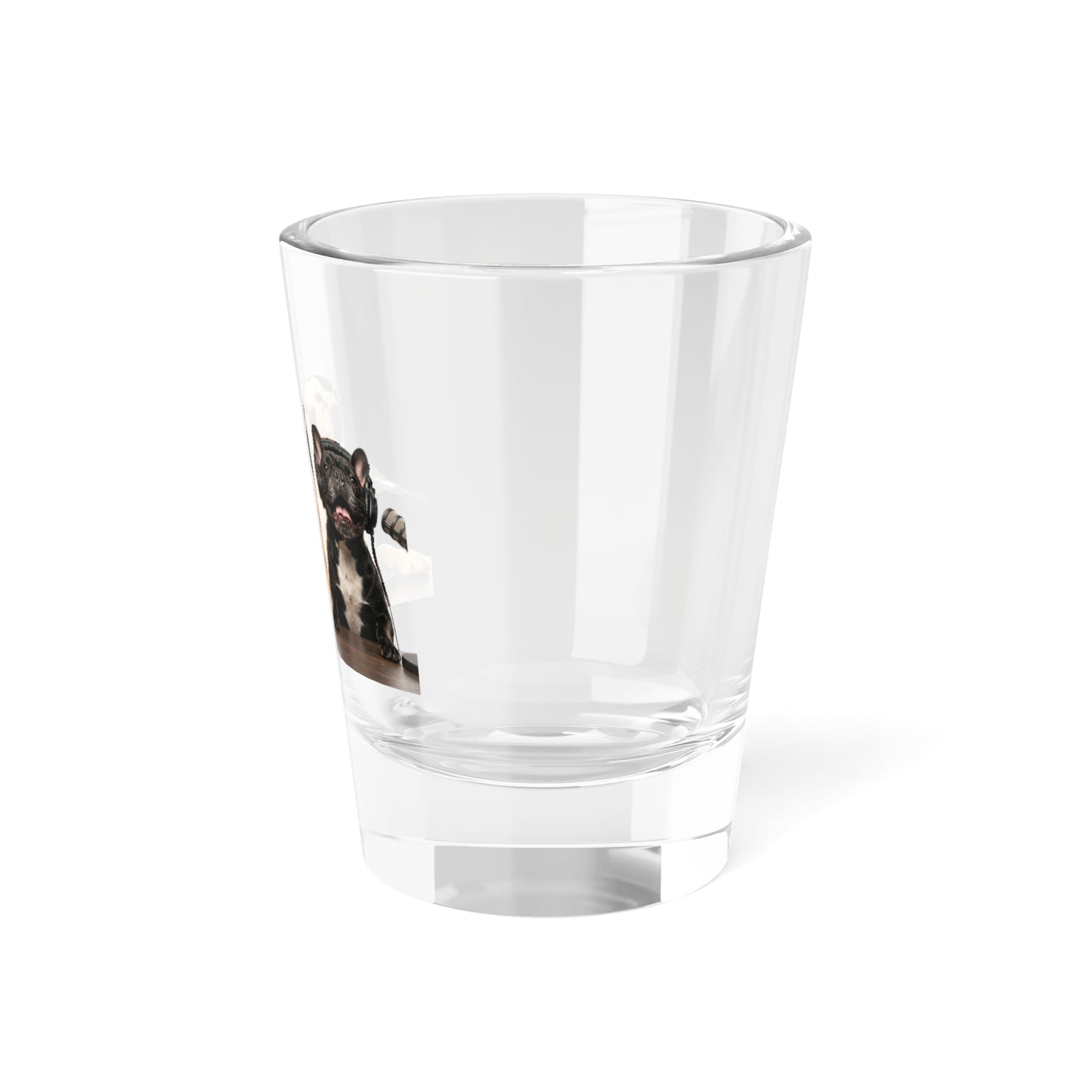 Goldie & Frenchie Laughing Shot Glass — Solid Quality Glass 1.5oz