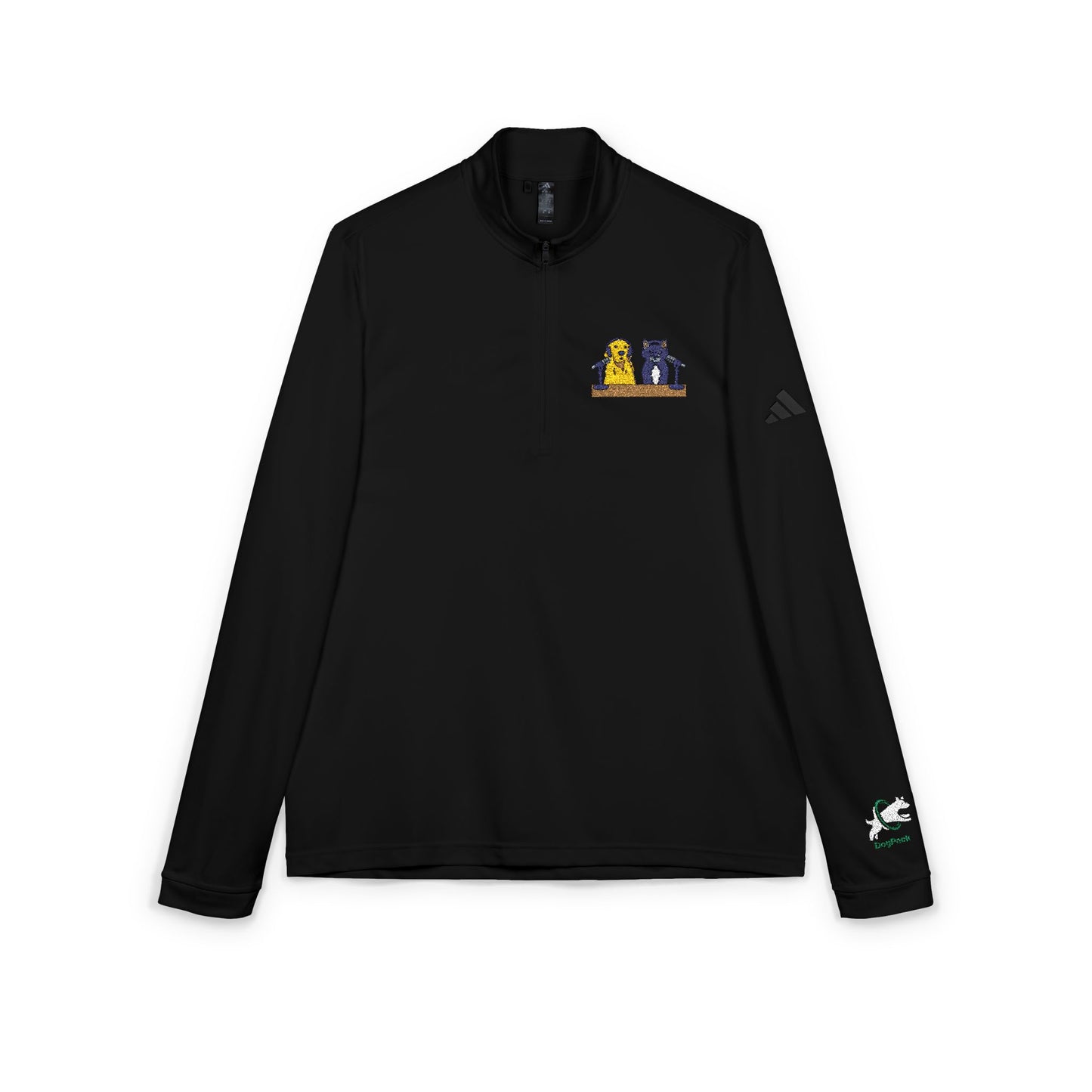 DogPack® Embroidered Studio Patch Quarter-Zip Pullover — adidas® Performance Layer