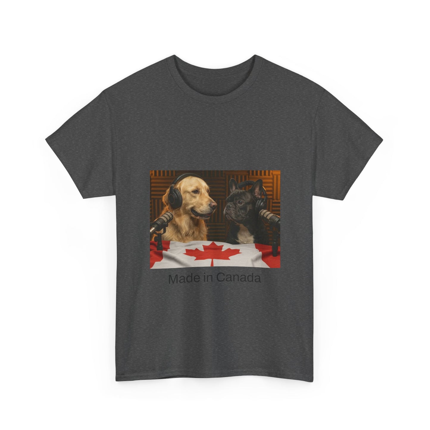 Goldie & Frenchie Front & Back Canada T‑Shirt — "Made in Canada" - Ships from Canada