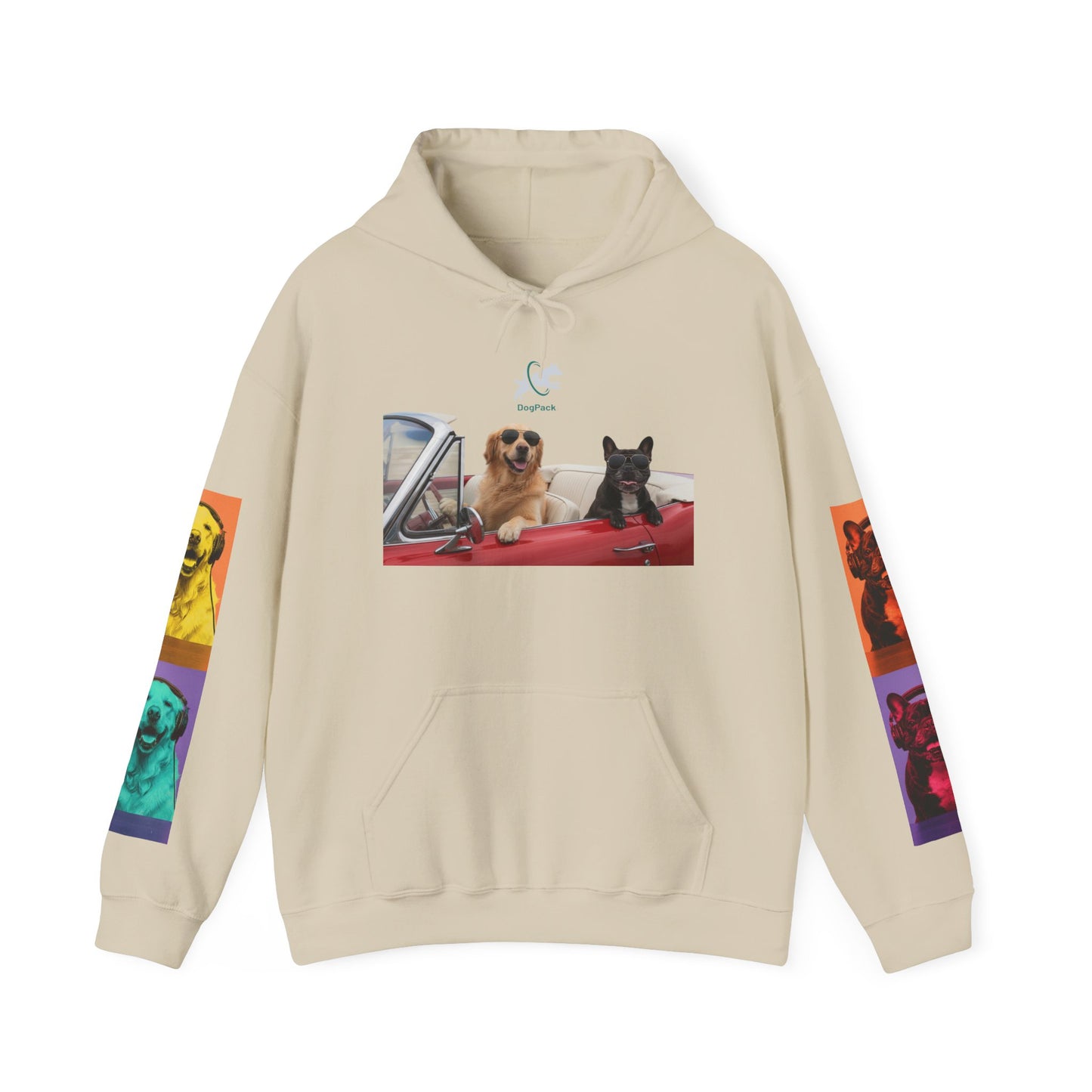 Goldie & Frenchie Cruisin' Hoodie — G&F "Windows down, music up" - Warhol inspired