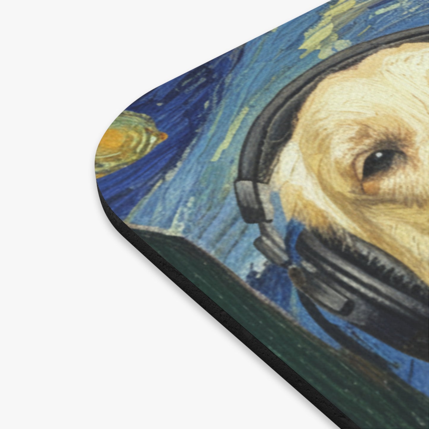 Goldie & Frenchie Starry Night Mouse Pad – Van Gogh Inspired Mousepad