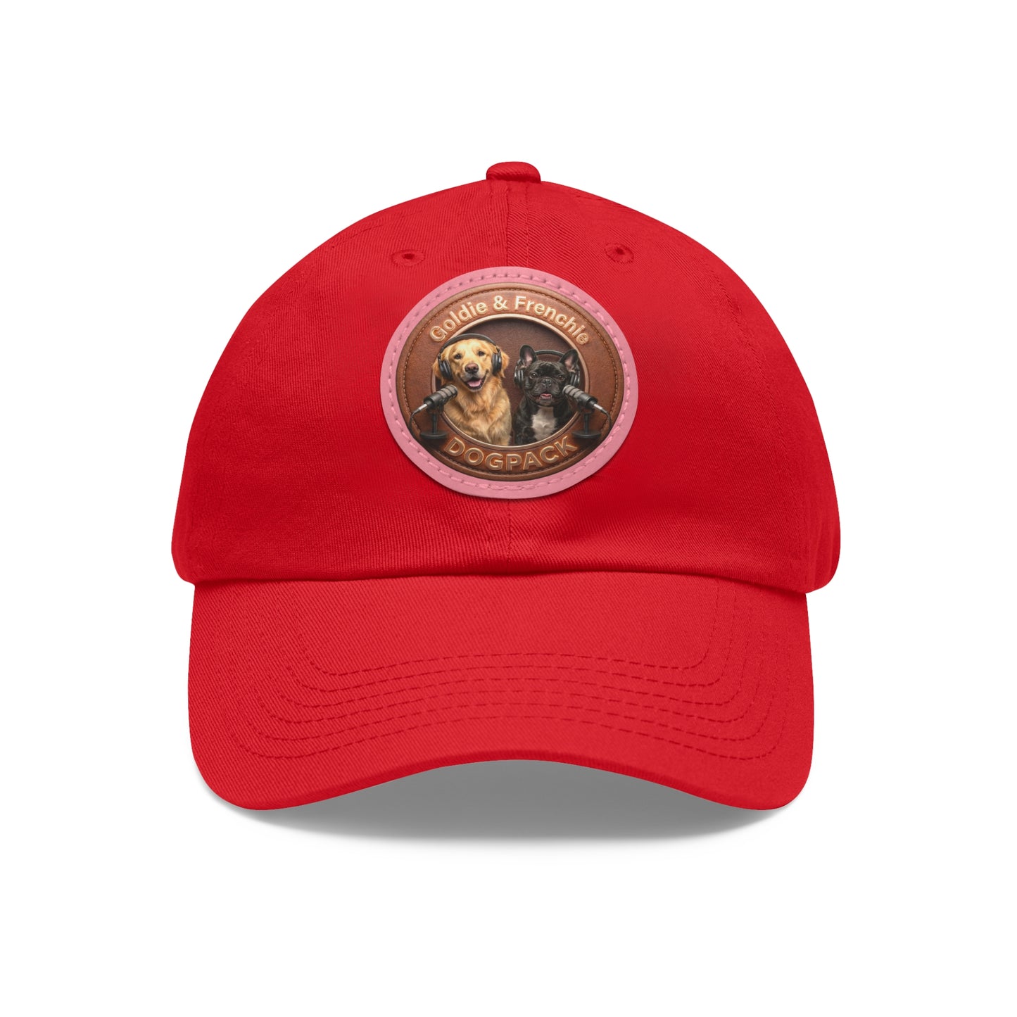 Goldie & Frenchie Leather Patch Baseball Cap