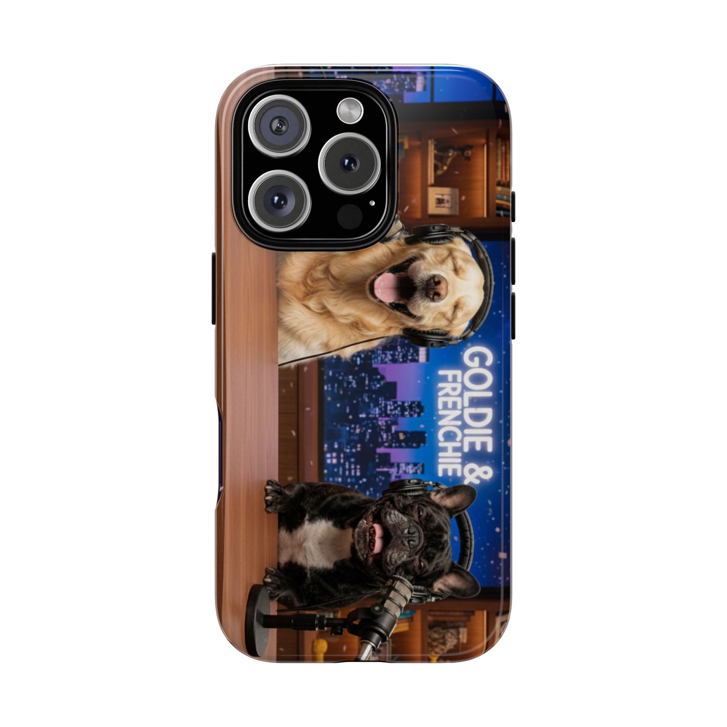 Goldie & Frenchie Talk Show LOL Laughing out iPhone Cases