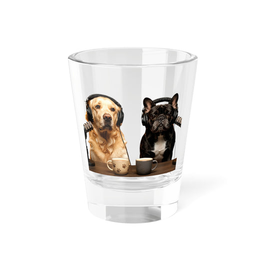Goldie & Frenchie Classic On-Air Shot Glass — Solid Quality Glass 1.5oz
