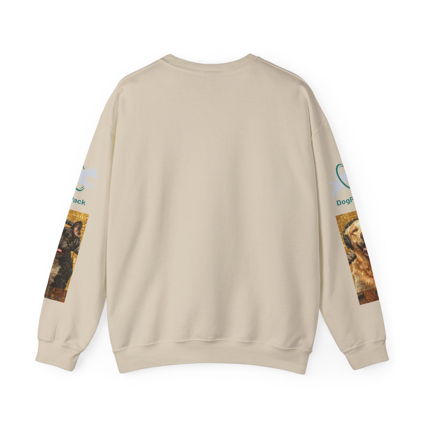 Goldie & Frenchie Chatting Crewneck with Klimt style G&F sleeves