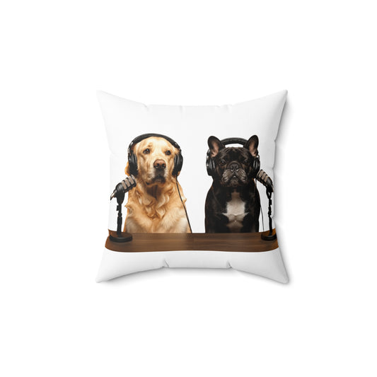 Goldie & Frenchie DogPack Podcast Pillow