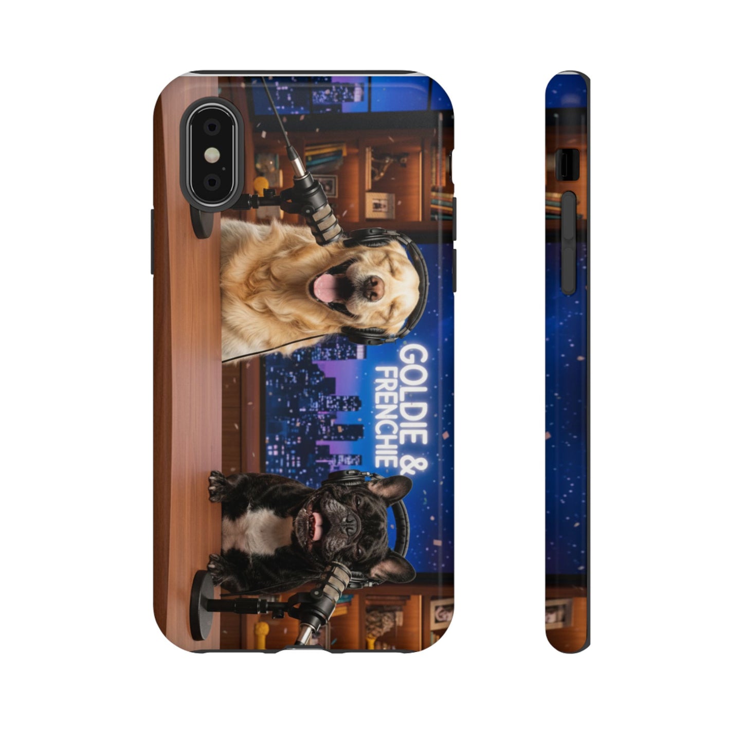 Goldie & Frenchie Talk Show LOL Laughing out iPhone Cases