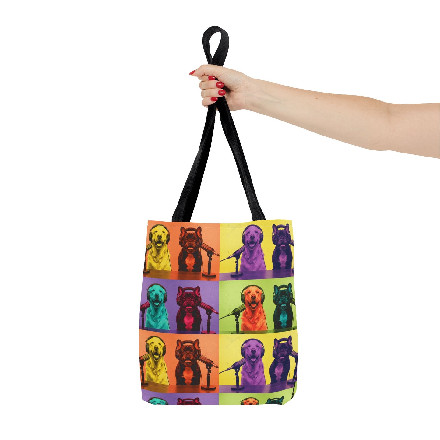 Goldie & Frenchie Pop Art Warhol Inspired Tote Bag - Choose your handle colour