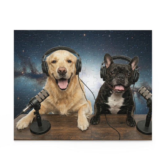 Goldie & Frenchie Broadcasting from Space Puzzle — 120/252/500-Piece Jigsaw