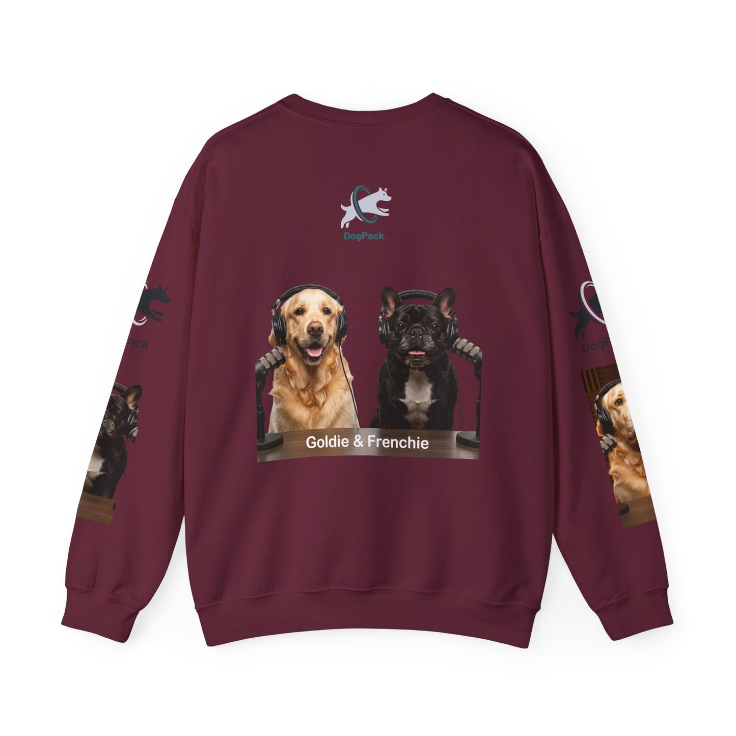 Goldie & Frenchie Have your Back Crewneck and Printed Sleeves