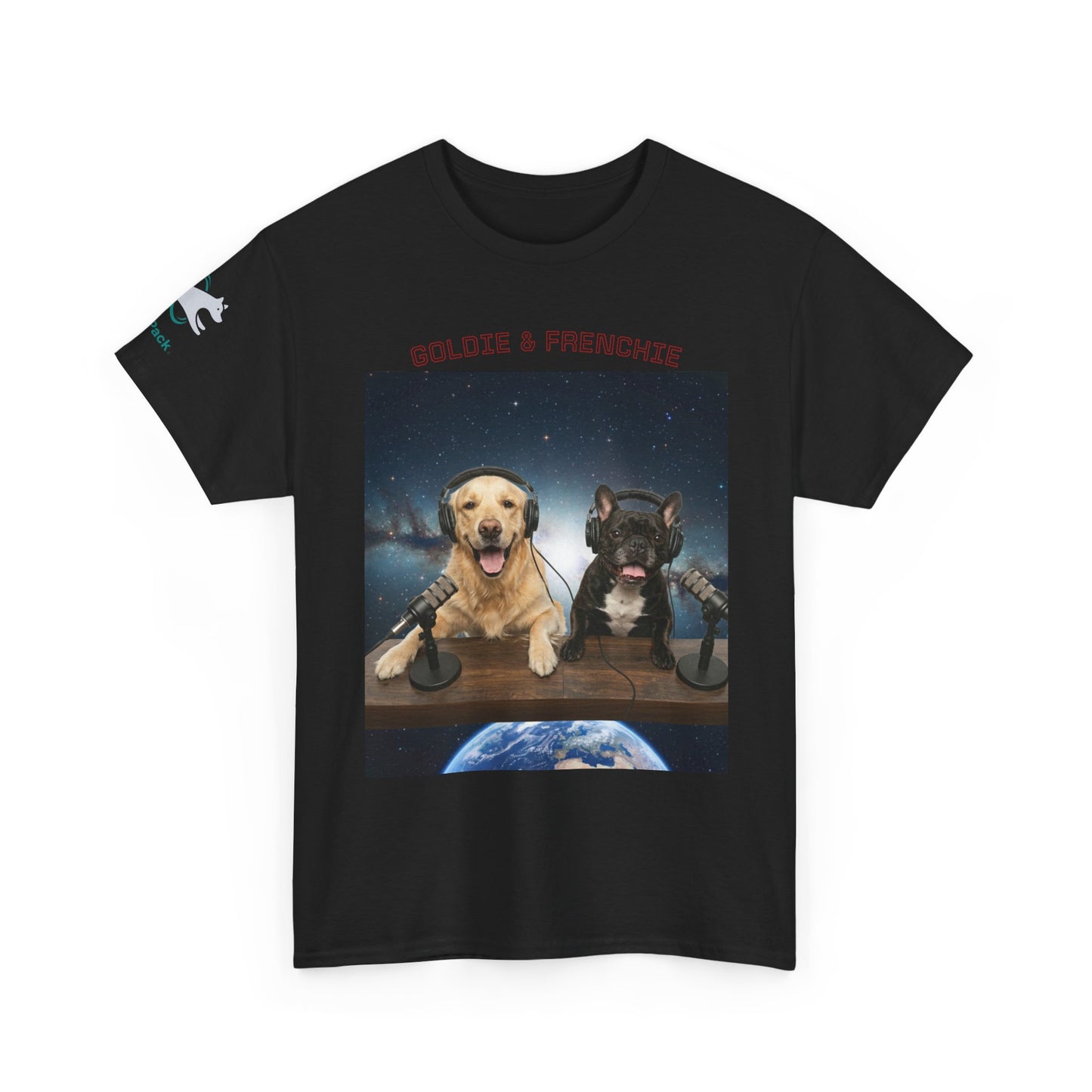 Goldie & Frenchie Broadcasting from Space T-Shirt