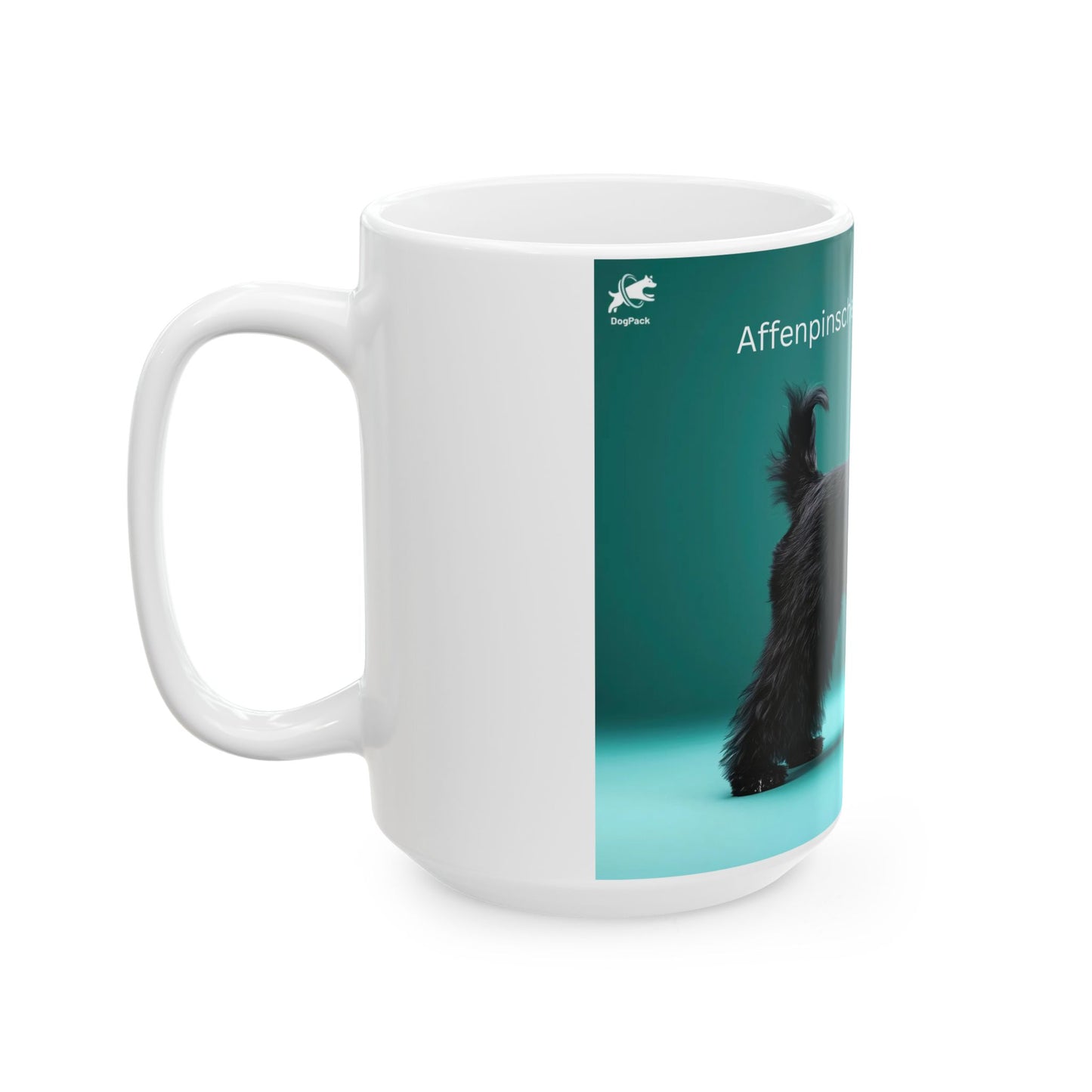 Affenpinscher Ceramic Mug — Cute Black Dog Coffee Cup (11oz & 15oz)