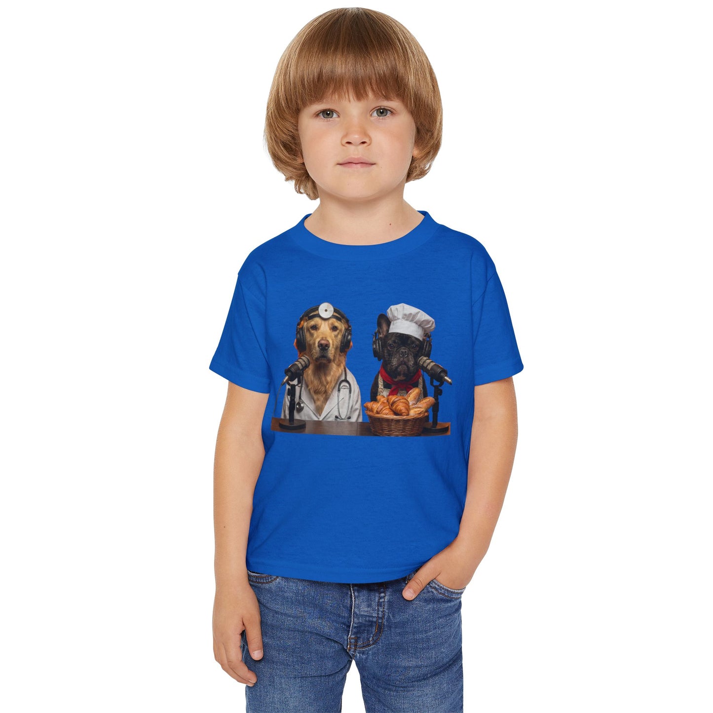 Goldie the Doctor & Frenchie the Baker Toddler T‑Shirt - Front & Back Print