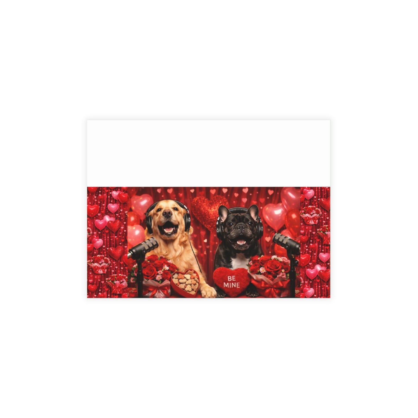Goldie & Frenchie Valentines Day Postcard Bundles (envelopes included)