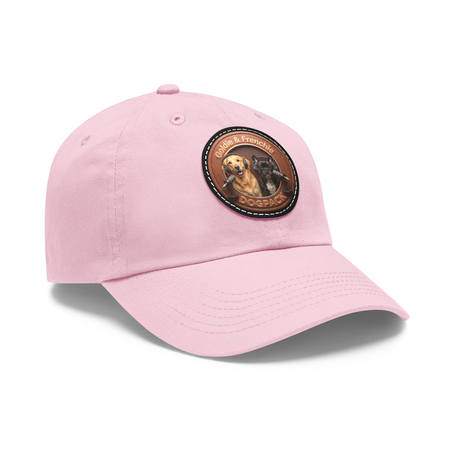 Goldie & Frenchie Leather Patch Baseball Cap