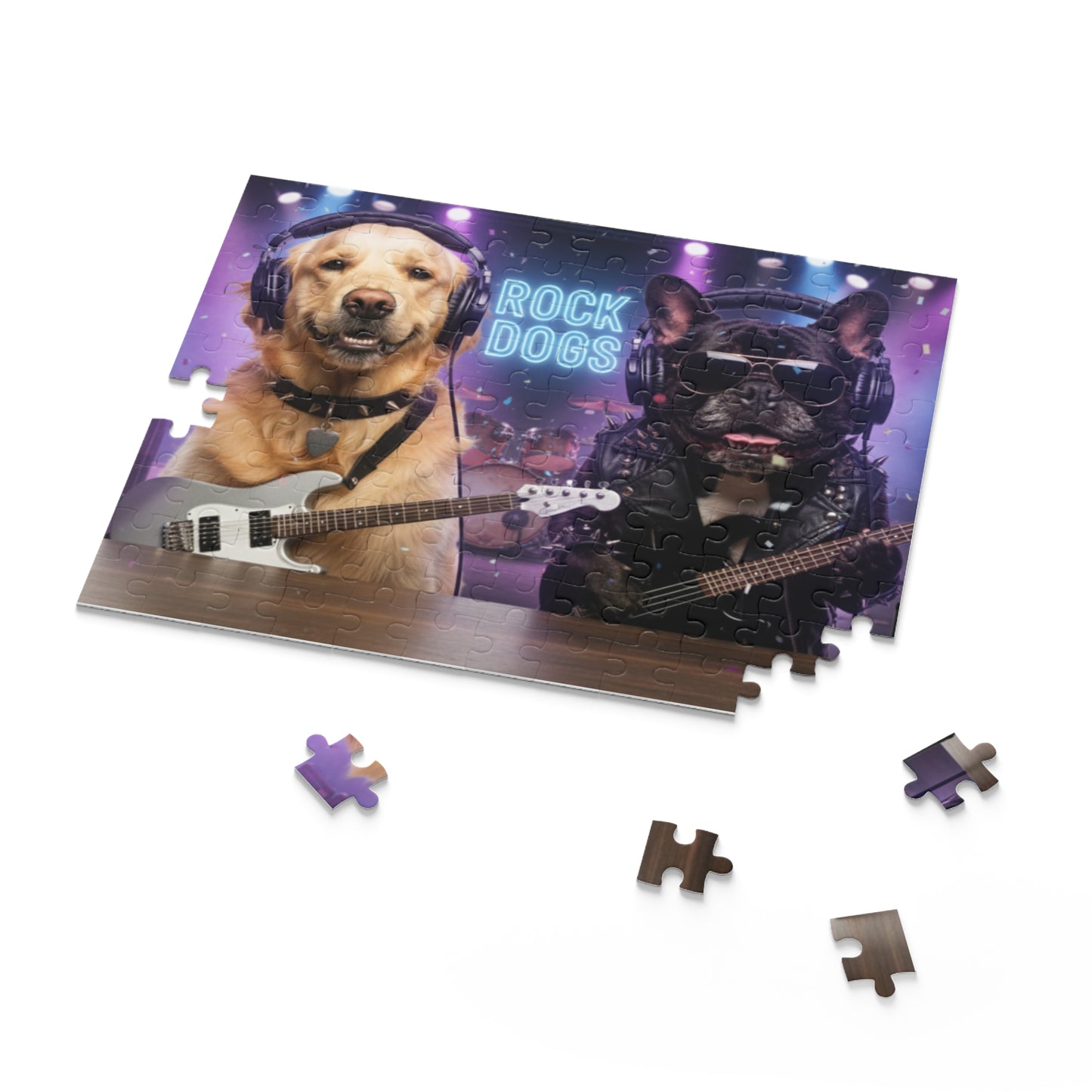 Goldie & Frenchie 'Rock Dogs' Puzzle - 120/252/500 - Piece Jigsaw Puzzle