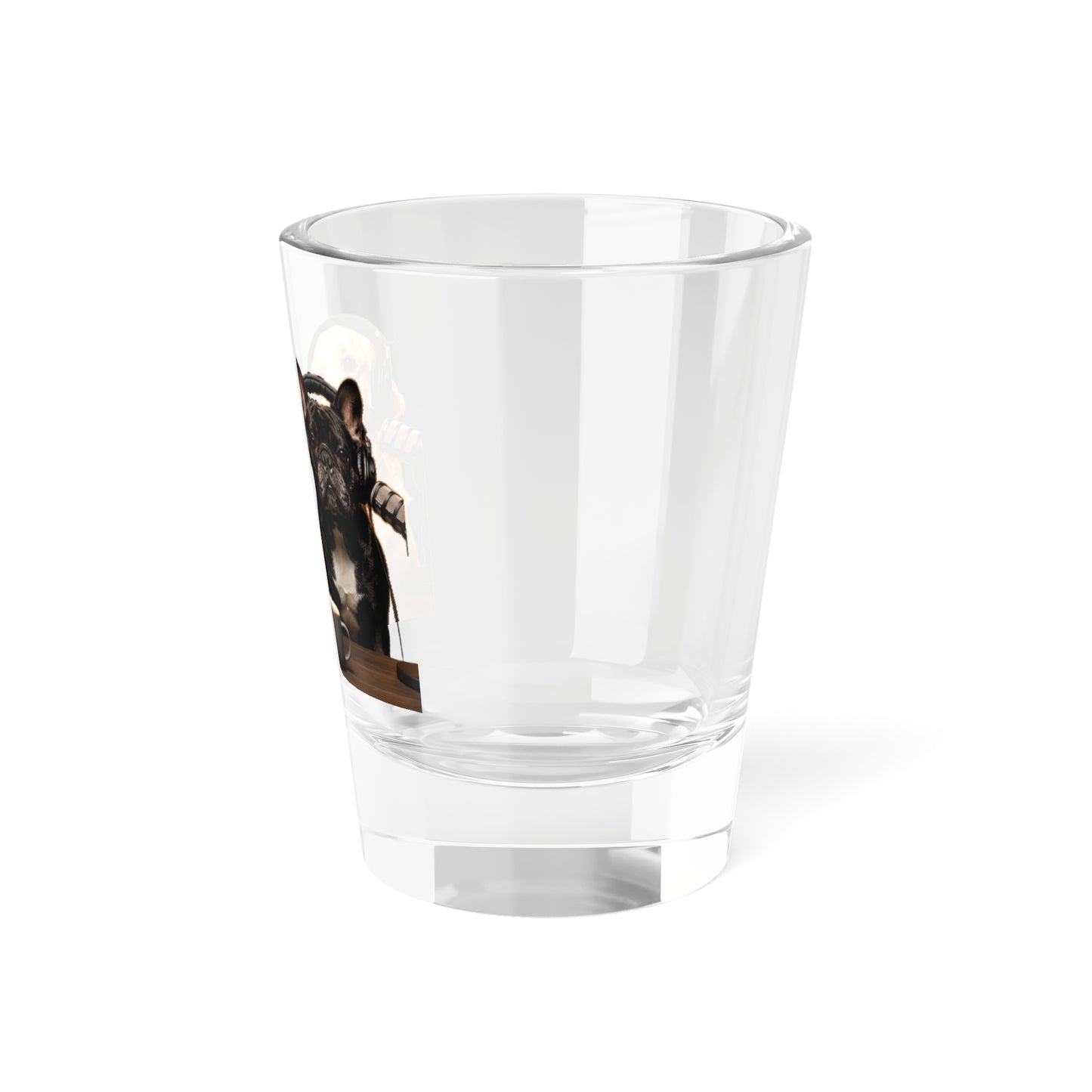 Goldie & Frenchie Classic On-Air Shot Glass — Solid Quality Glass 1.5oz