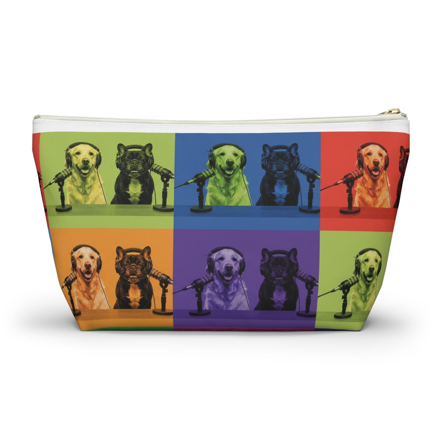 Goldie & Frenchie Warhol Inspired Pop Art Accessory Pouch