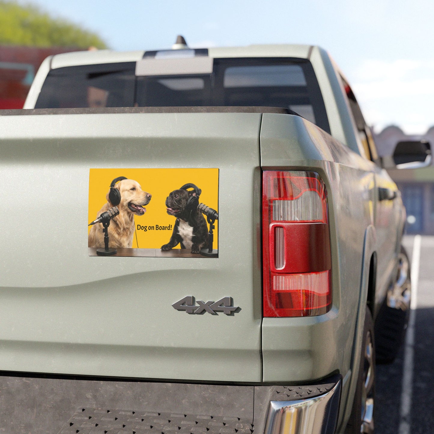 Goldie & Frenchie Car Magnet — "Dog on Board!"