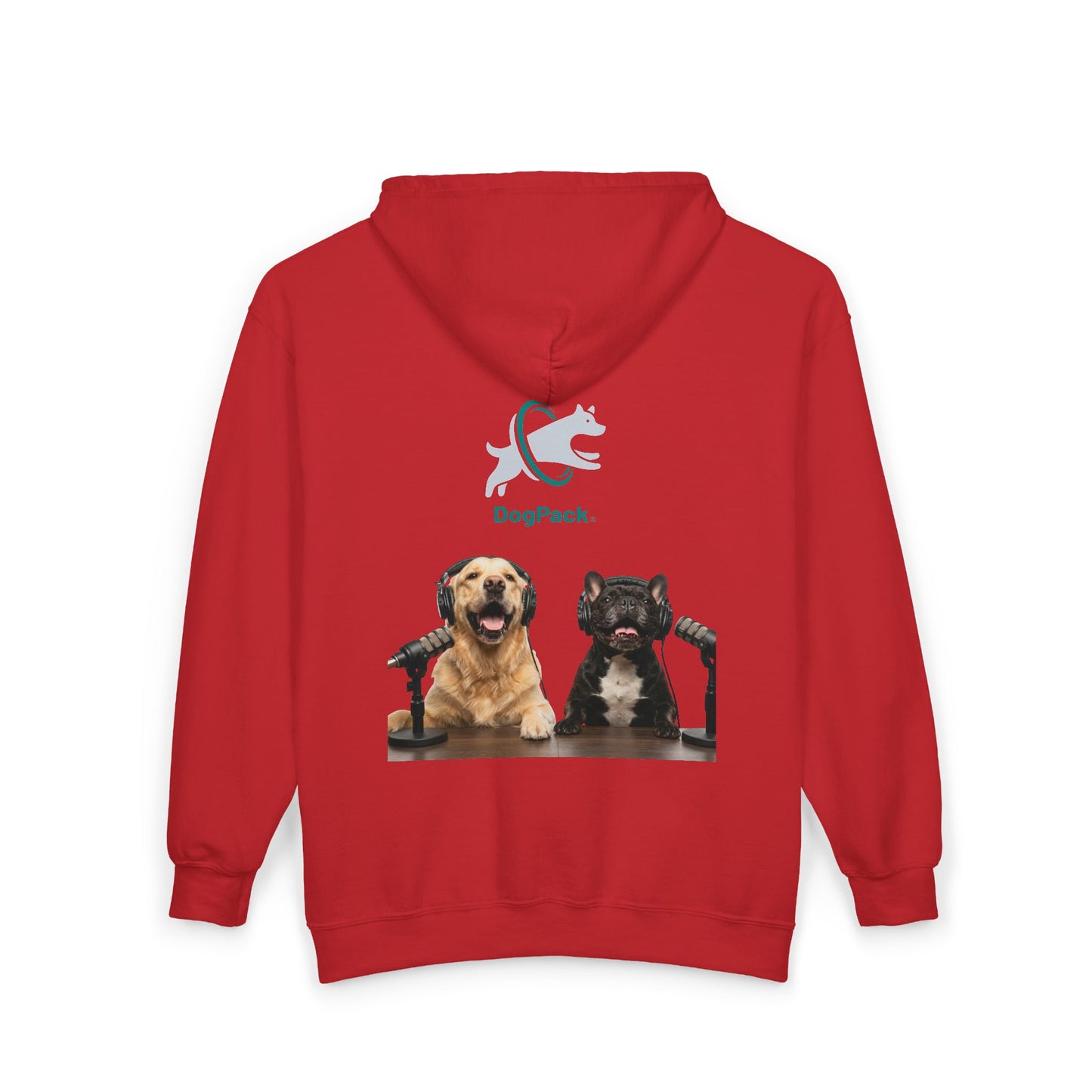 Goldie & Frenchie Podcast Full-Zip Hoodie - Front and Back - Ships from Australia + New Zealand