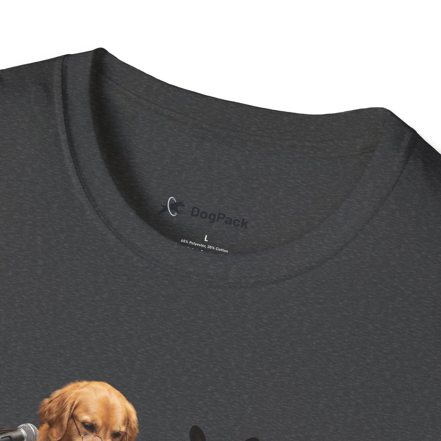 Goldie & Frenchie 'Reading over the Script' Graphic Softstyle T-Shirt - Unisex