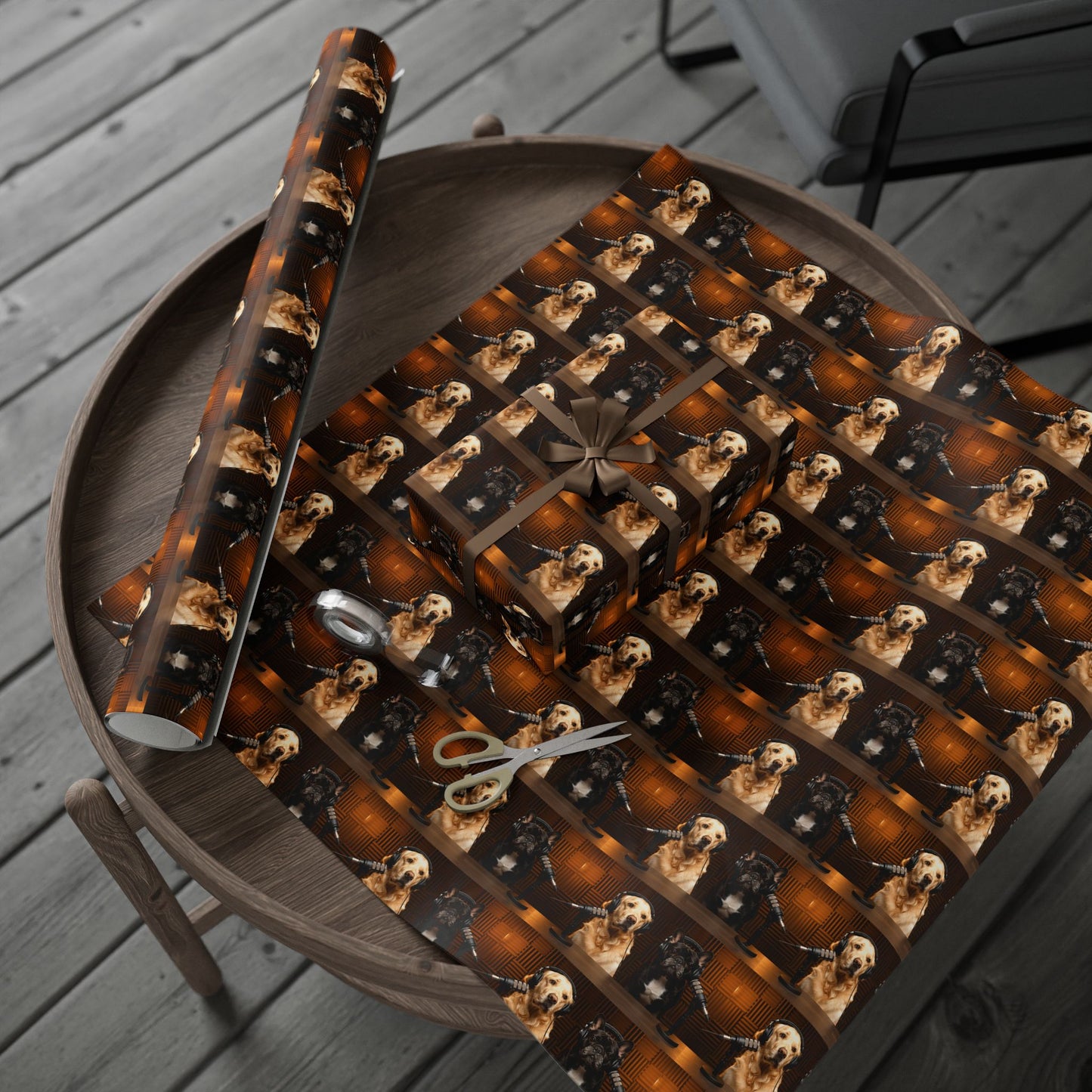 Goldie & Frenchie Classic Studio Wrapping Paper Roll — Podcast Inspired Gift Wrap