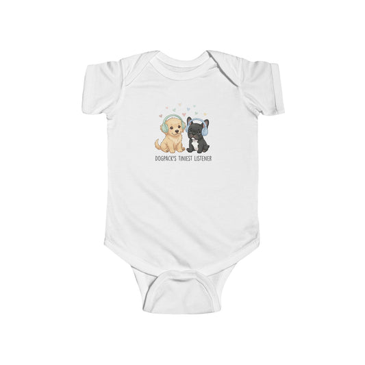 Goldie & Frenchie Baby Bodysuit — Tiniest Listener