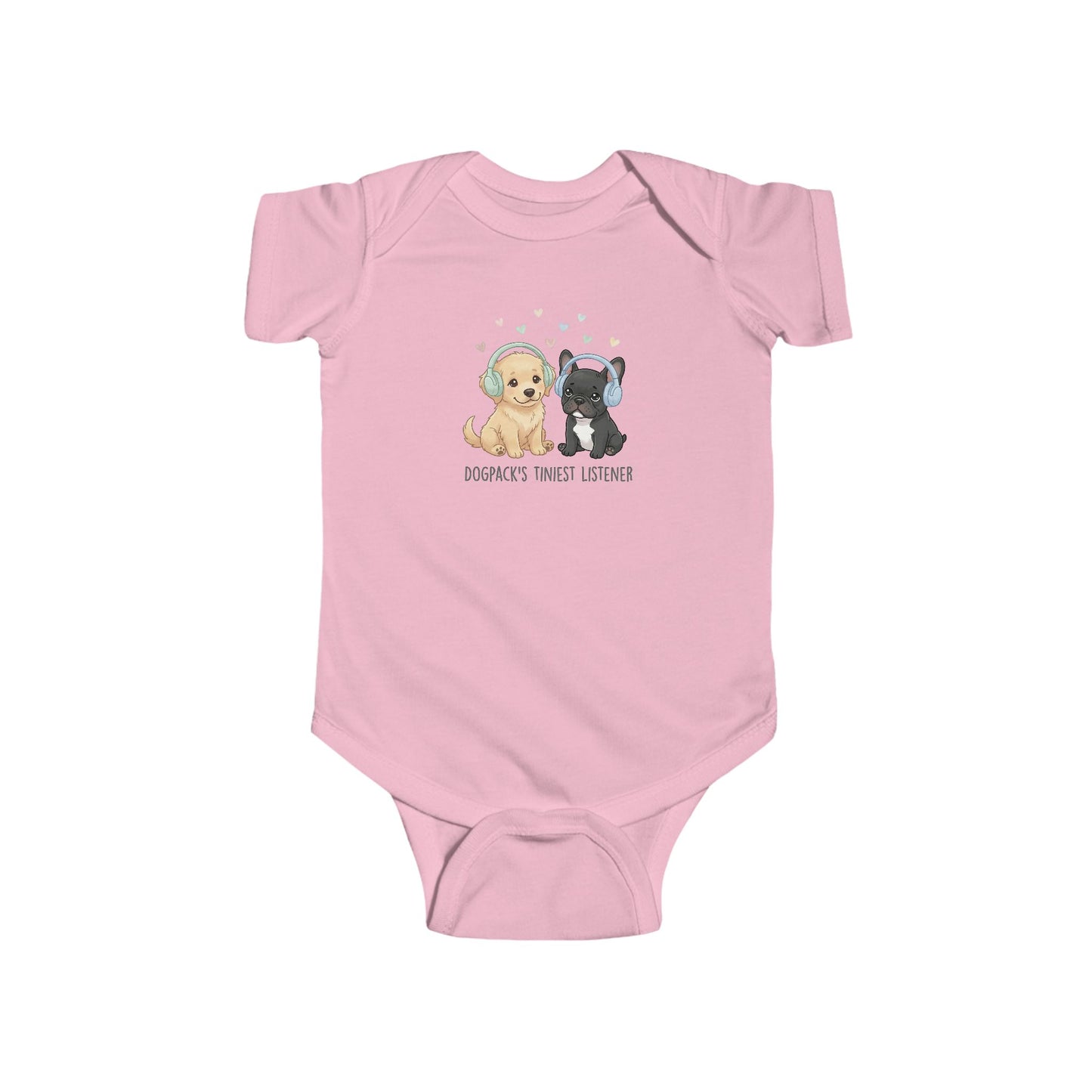 Goldie & Frenchie Baby Bodysuit — Tiniest Listener