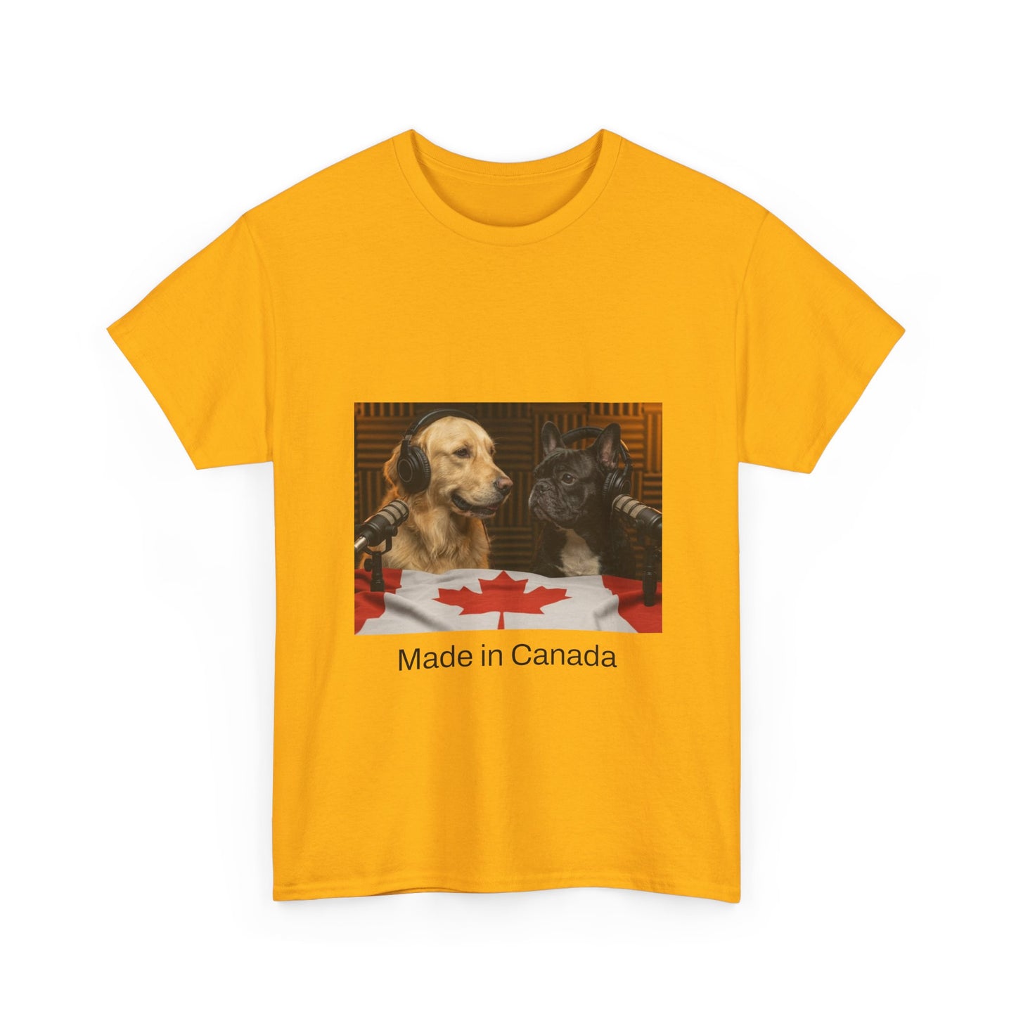 Goldie & Frenchie Front & Back Canada T‑Shirt — "Made in Canada" - Ships from Canada