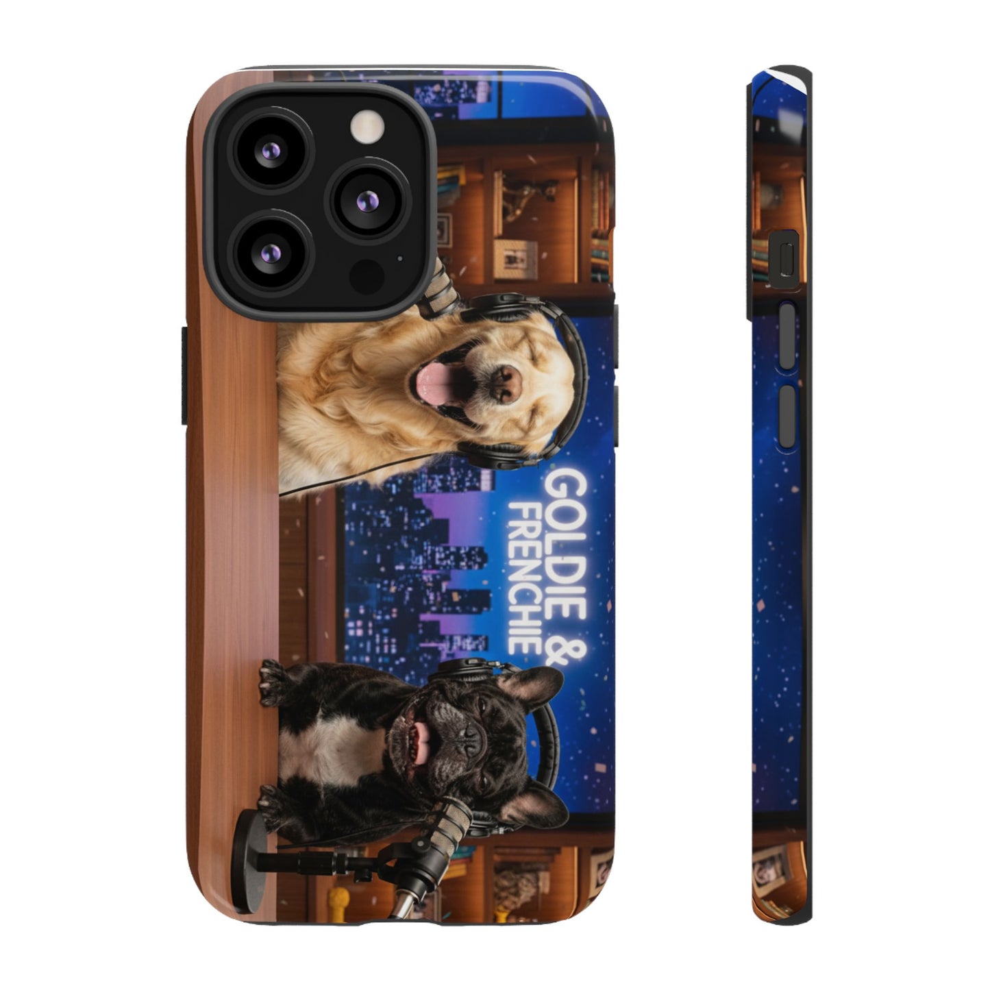 Goldie & Frenchie Talk Show LOL Laughing out iPhone Cases