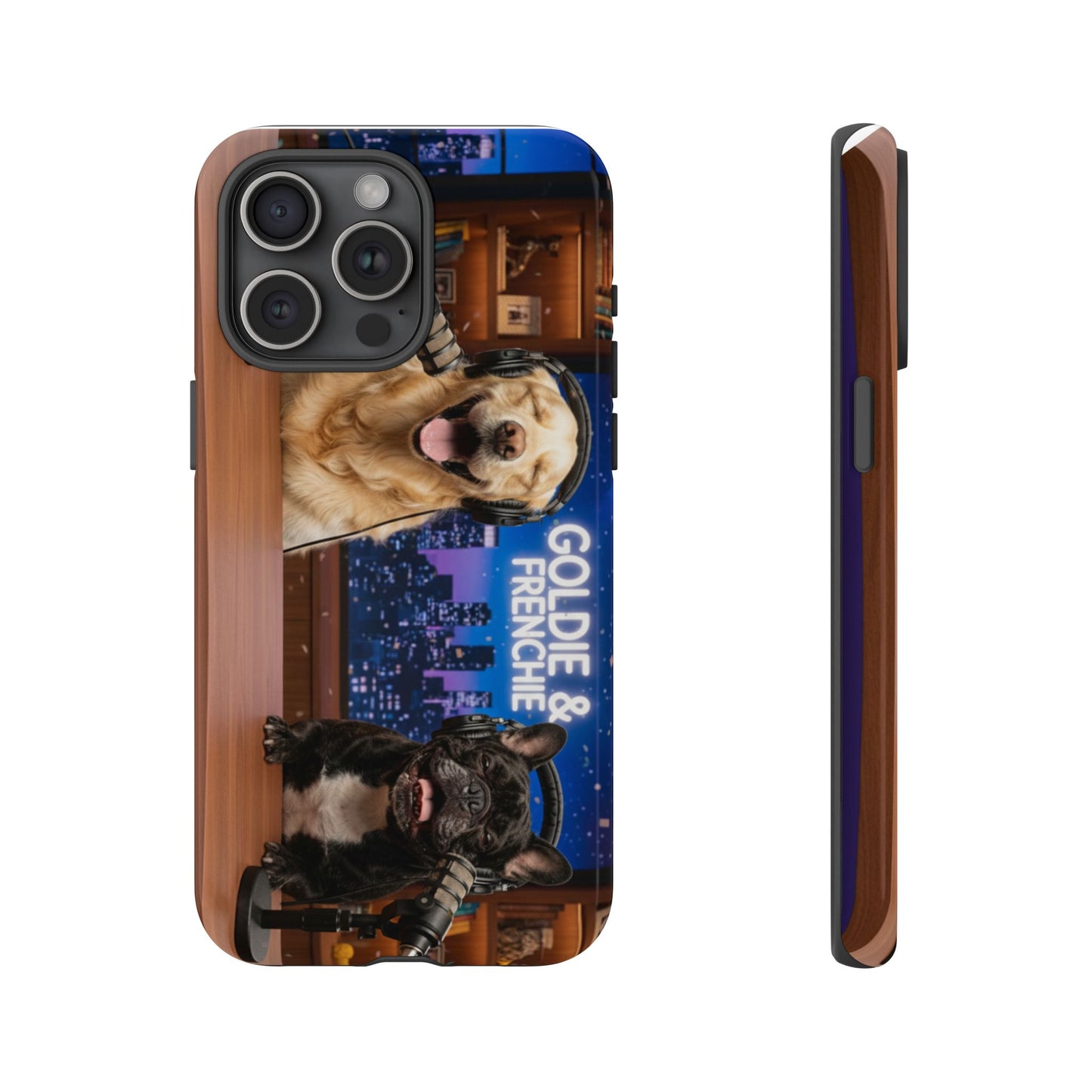 Goldie & Frenchie Talk Show LOL Laughing out iPhone Cases