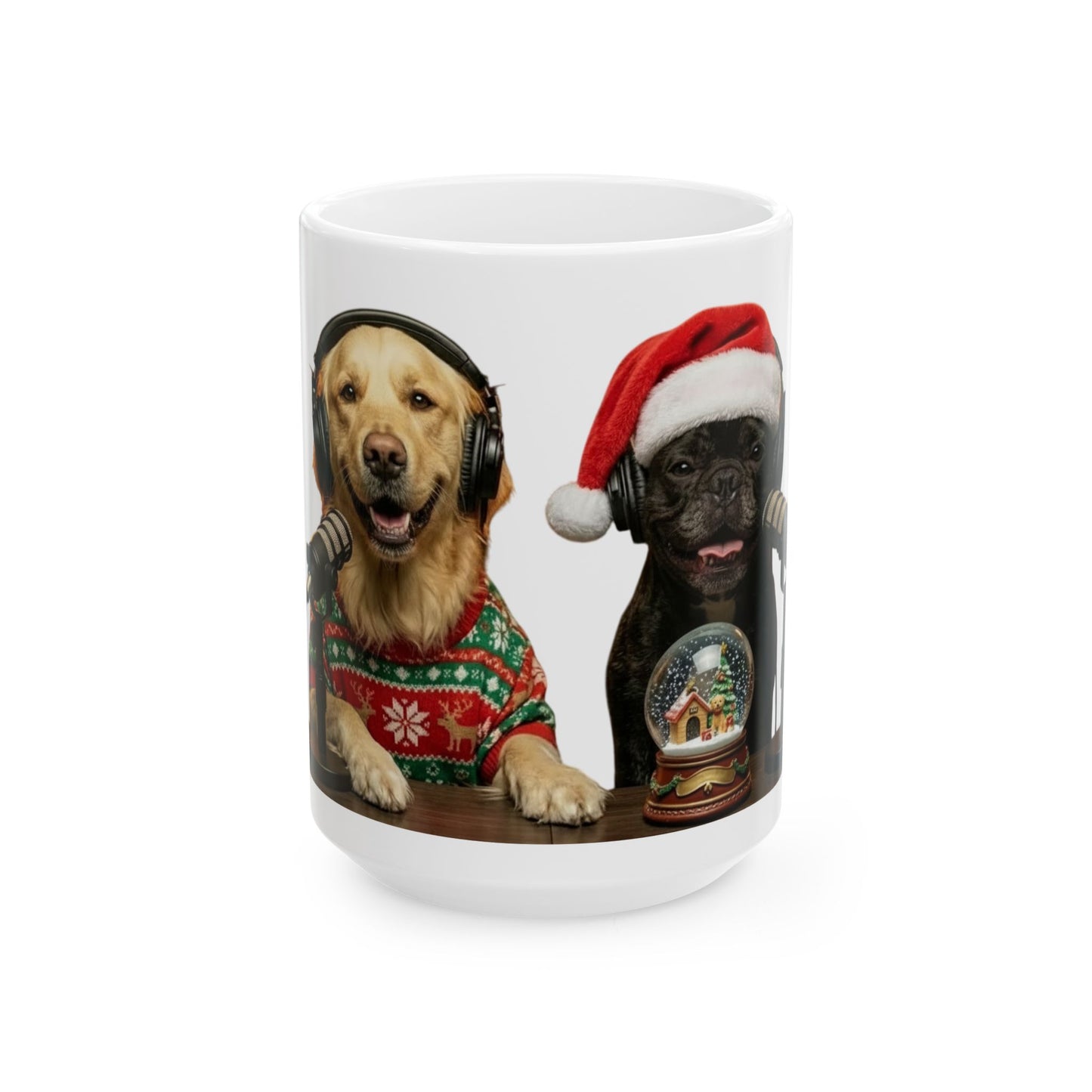 Goldie & Frenchie Christmas Holidays Coffee Mug (11oz/15oz)