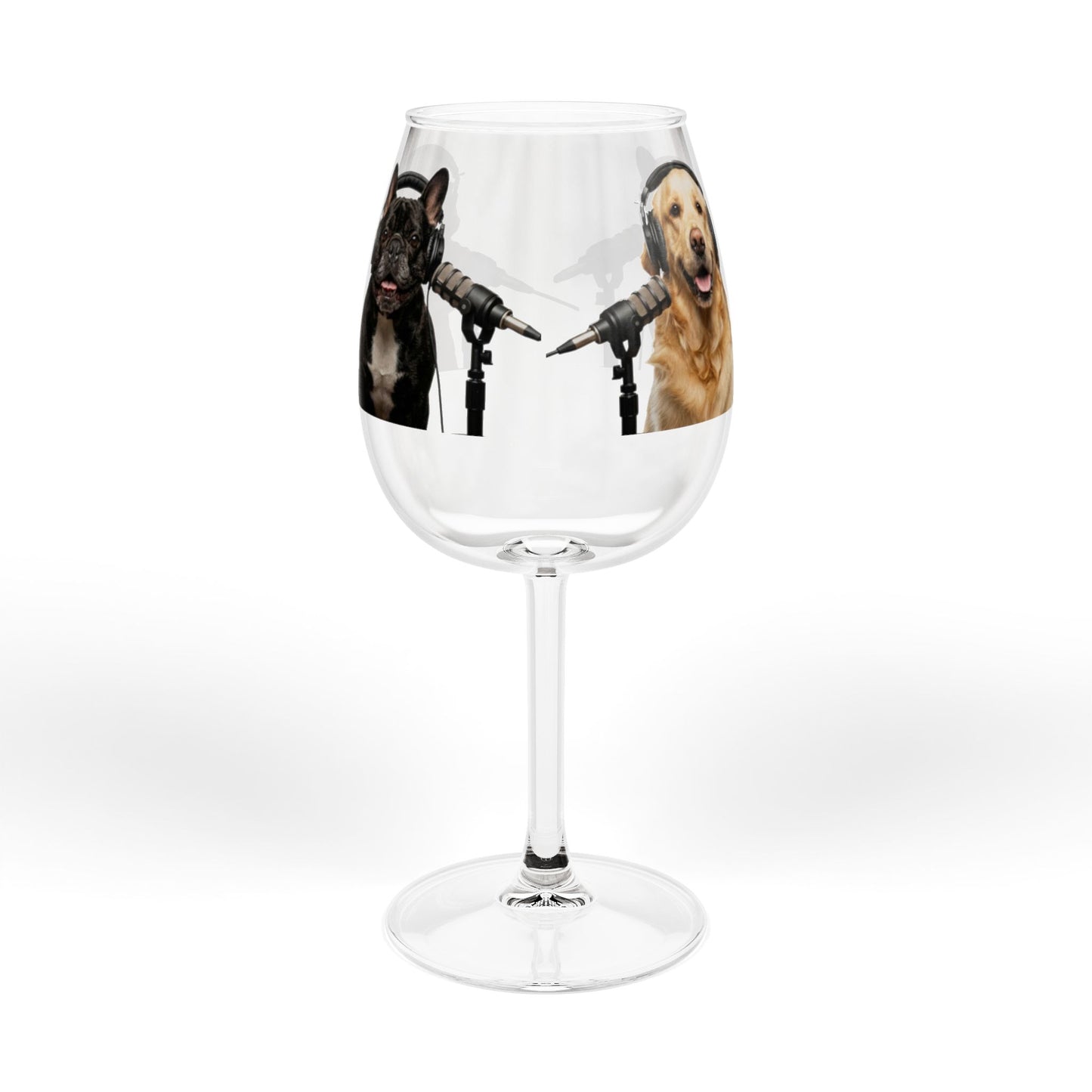 Goldie & Frenchie 'Seeing Double' 12oz (350ml) Wine Glass