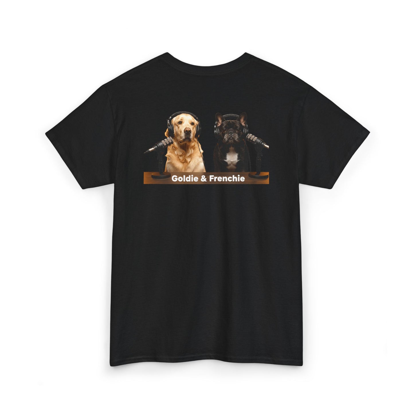 Goldie & Frenchie Staying Warm Front & Back Canada T‑Shirt - Ships from Canada
