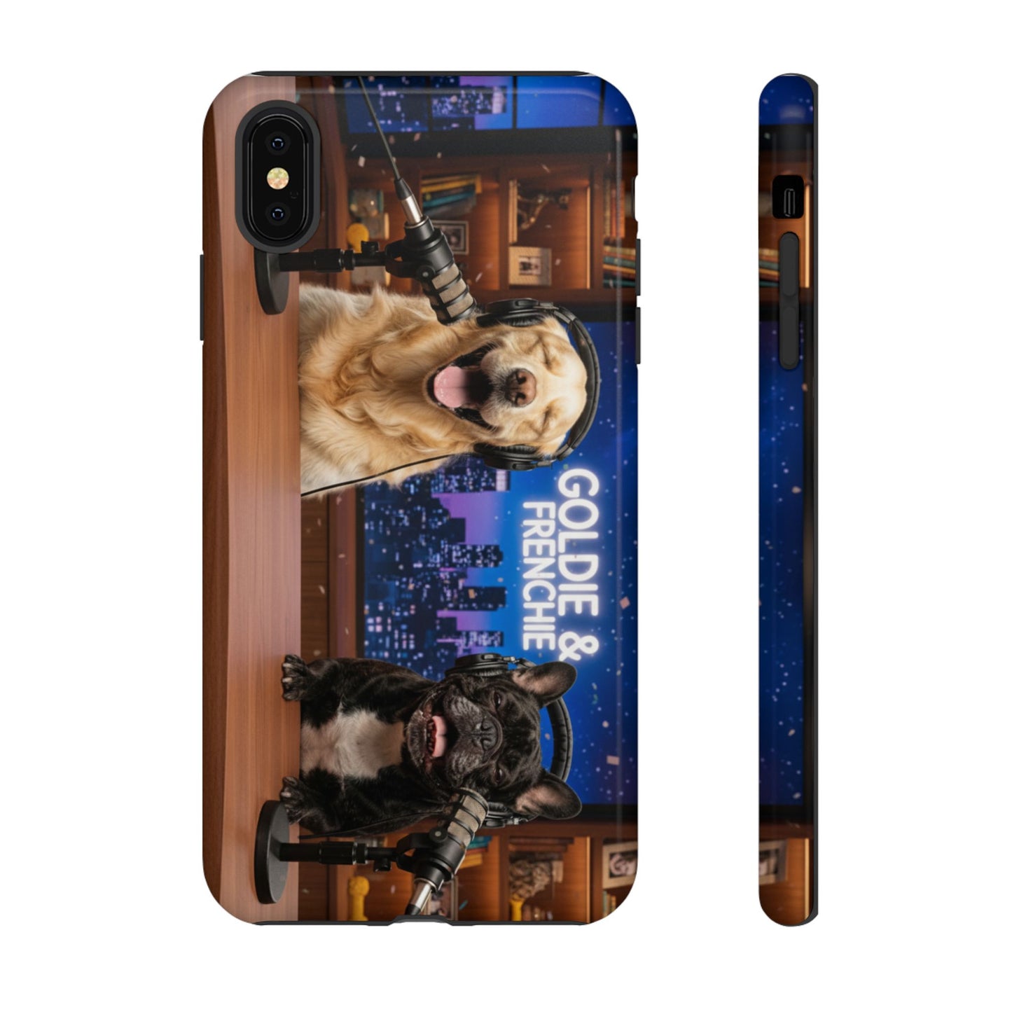 Goldie & Frenchie Talk Show LOL Laughing out iPhone Cases