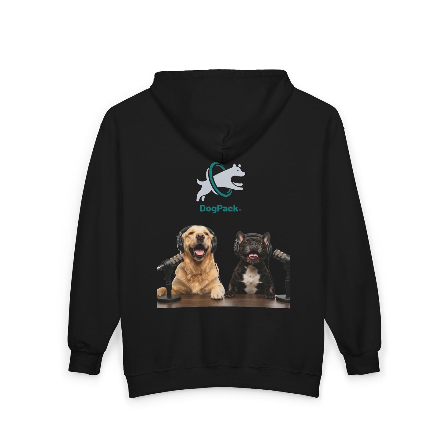 Goldie & Frenchie Podcast Full-Zip Hoodie - Front and Back - Ships from Australia + New Zealand