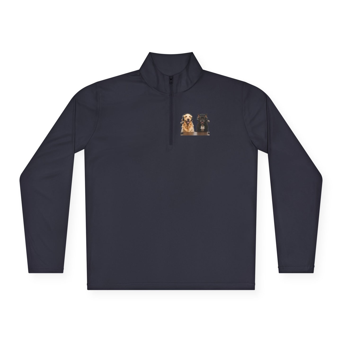 'Goldie & Frenchie' Quarter-Zip Pullover
