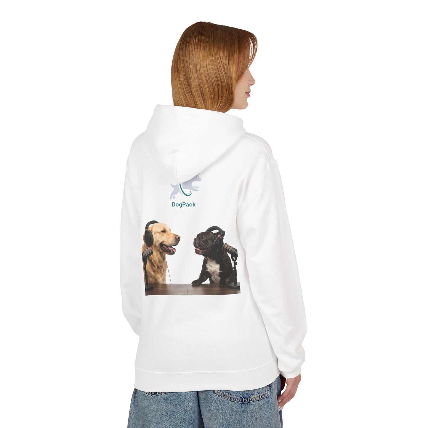 Custom Goldie & Frenchie with Your Dog! Soft Style Podcast Hoodie