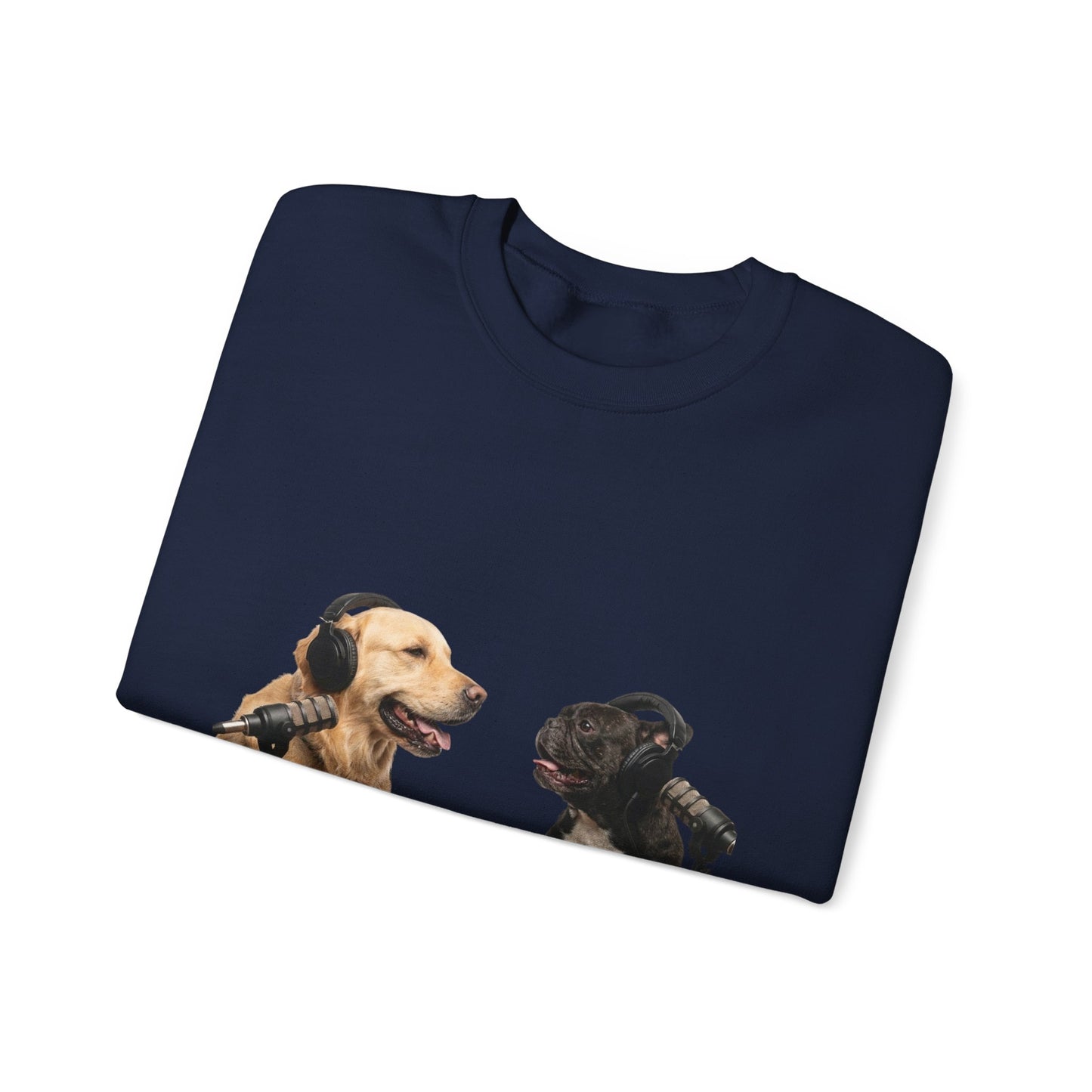 Goldie & Frenchie Chatting Crewneck with Klimt style G&F sleeves