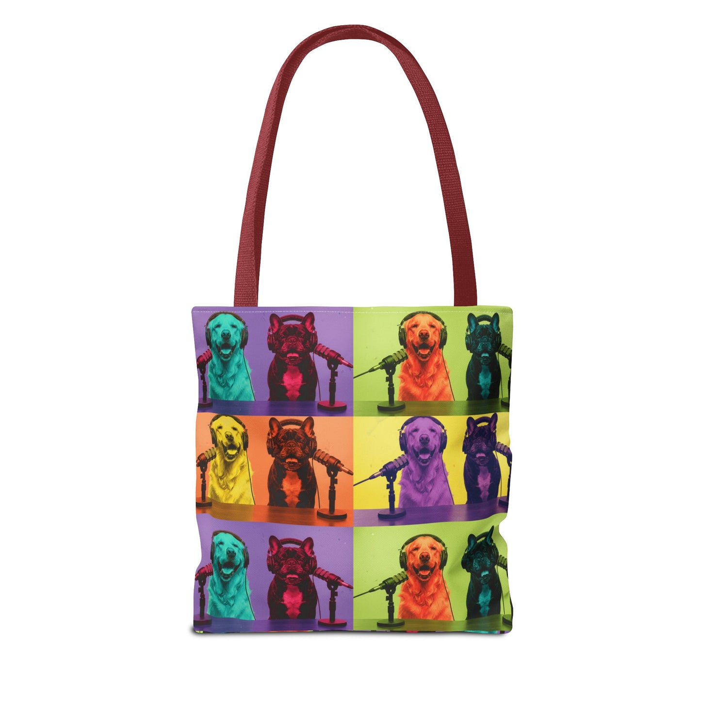 Goldie & Frenchie Pop Art Warhol Inspired Tote Bag - Choose your handle colour