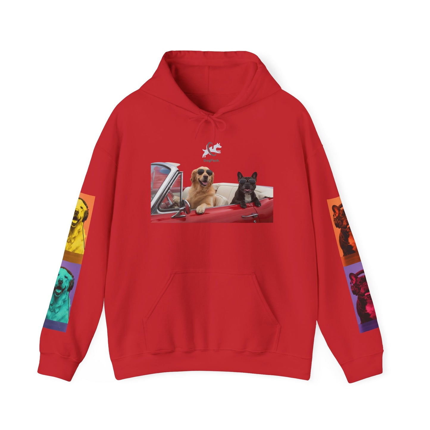 Goldie & Frenchie Cruisin' Hoodie — G&F "Windows down, music up" - Warhol inspired