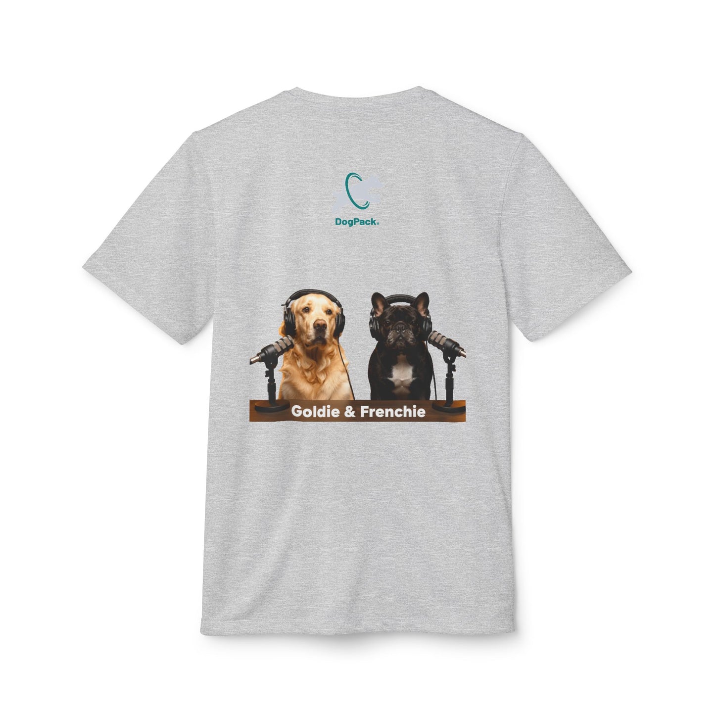 DogPack® presents Goldie & Frenchie™ Repeating Photo Print T-Shirt — adidas Performance Tee