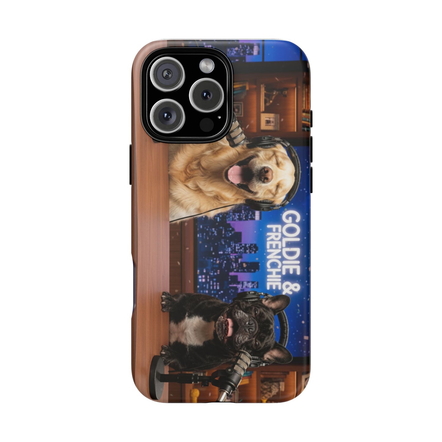 Goldie & Frenchie Talk Show LOL Laughing out iPhone Cases