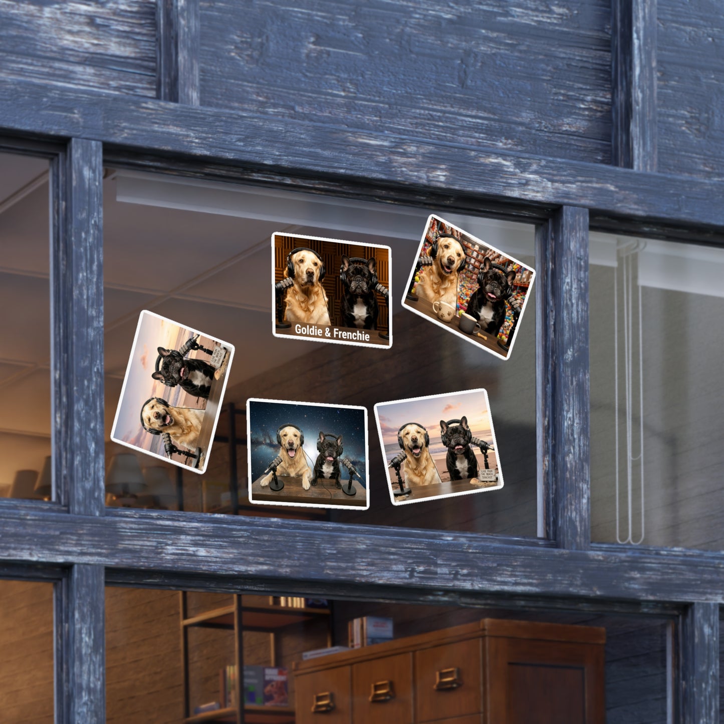 Goldie & Frenchie Sticker Sheet 40 Pack — 10 sheets of 4 stickers per sheet - Best Selling Designs