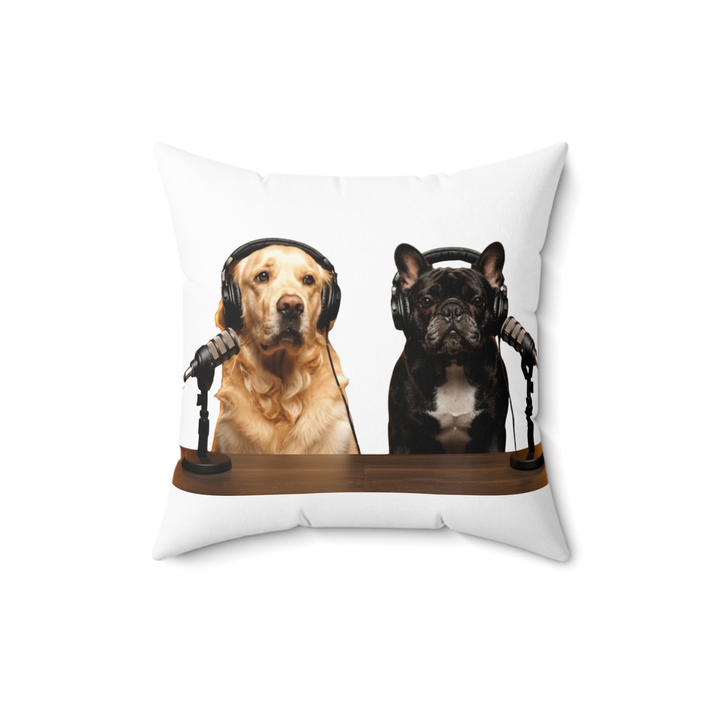 Goldie & Frenchie DogPack Podcast Pillow